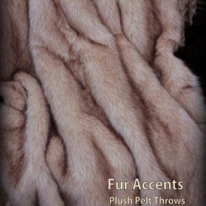 Premium Faux Fur Throw Blanket/Rugs/Luxury Brown TIP Arctic Fox Faux Fur Other Sizes, Colors Available/New 60"x70"