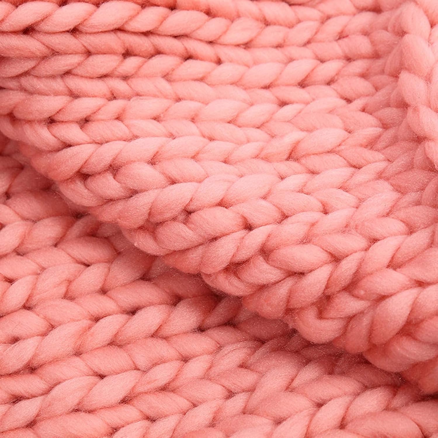 RGRE Soft Luxury Chunky Knitted Blankets 79x79 inches, Hand Made Chunky Knit Throw Blanket, Large Thick Wool Bulky Knitting Throw, Warm Cozy Woven Blankets for Couch Bed Chair - Image 4