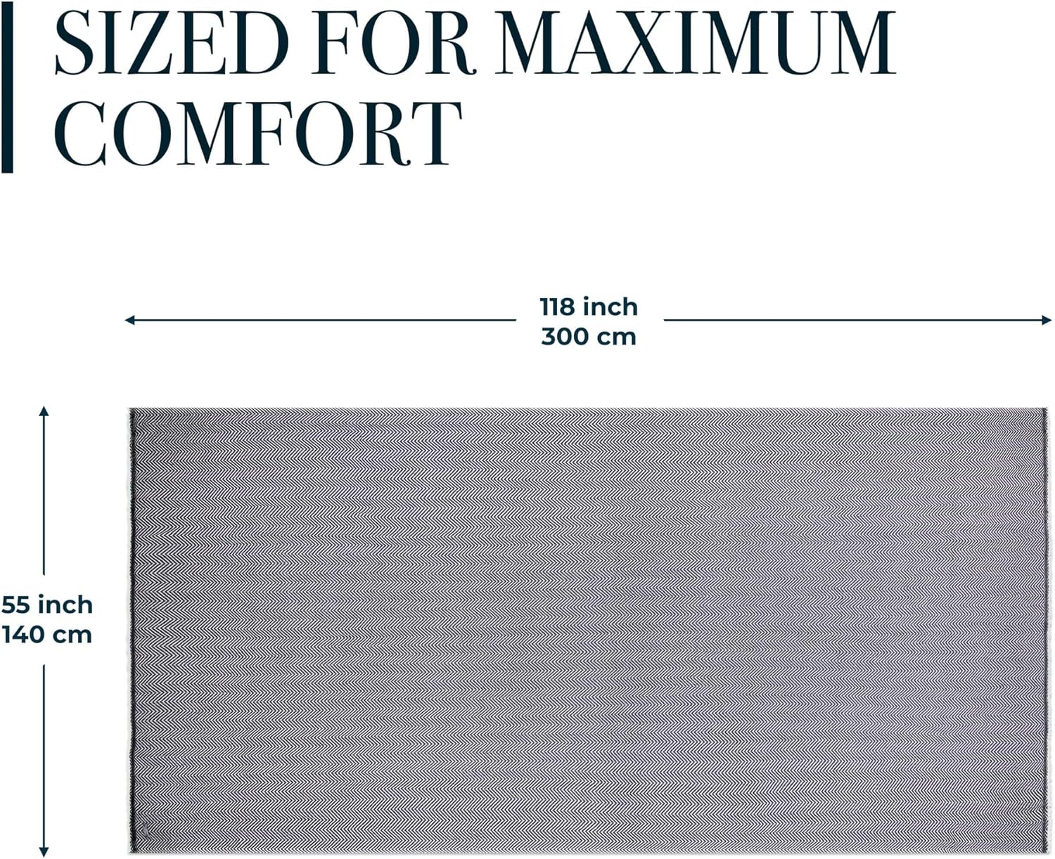 San Vera Luxurious XXL 100% Pure Cashmere Blanket Oversized Black Throw Blanket with Fringe 118 x 55 Inch Super Soft Warm for Home - Image 3