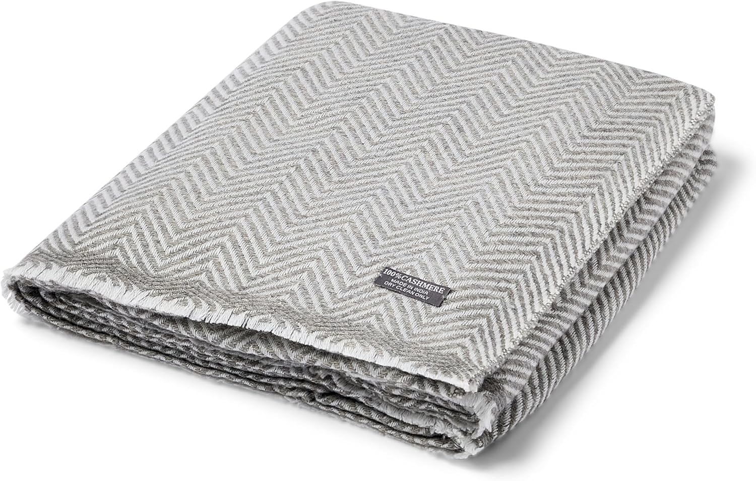 San Vera Luxurious XXL 100% Pure Cashmere Blanket Oversized Black Throw Blanket with Fringe 118 x 55 Inch Super Soft Warm for Home - Image 9