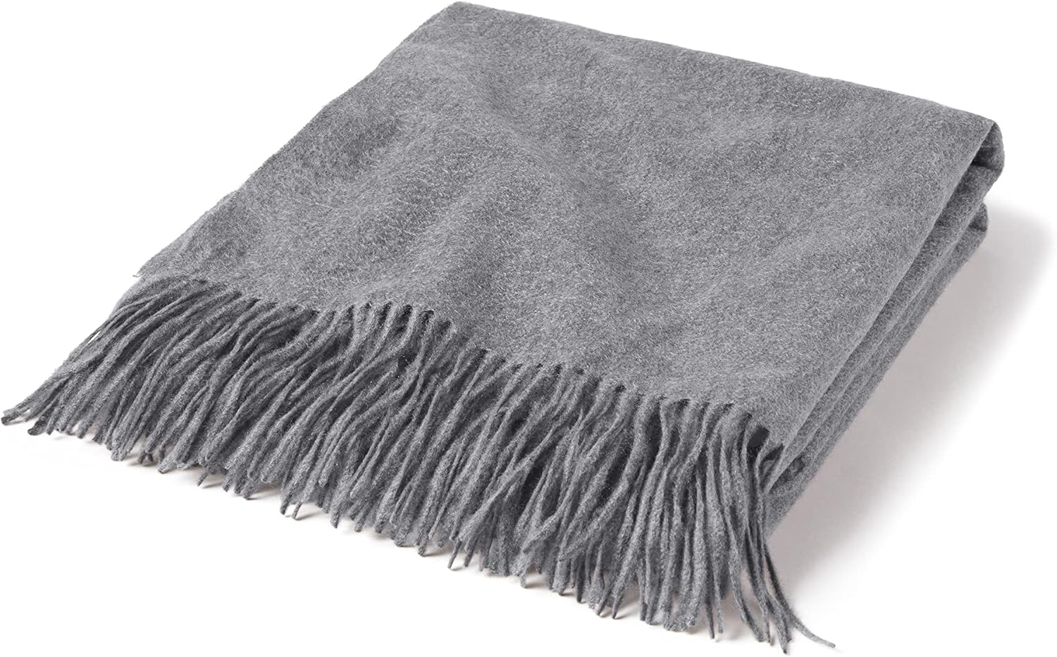 State Cashmere Home Throw Blanket with Decorative Fringe 100% Pure Cashmere Ultra Soft Accent Blanket for Couch, Sofa & Bed (Black, 60"x50") - Image 7