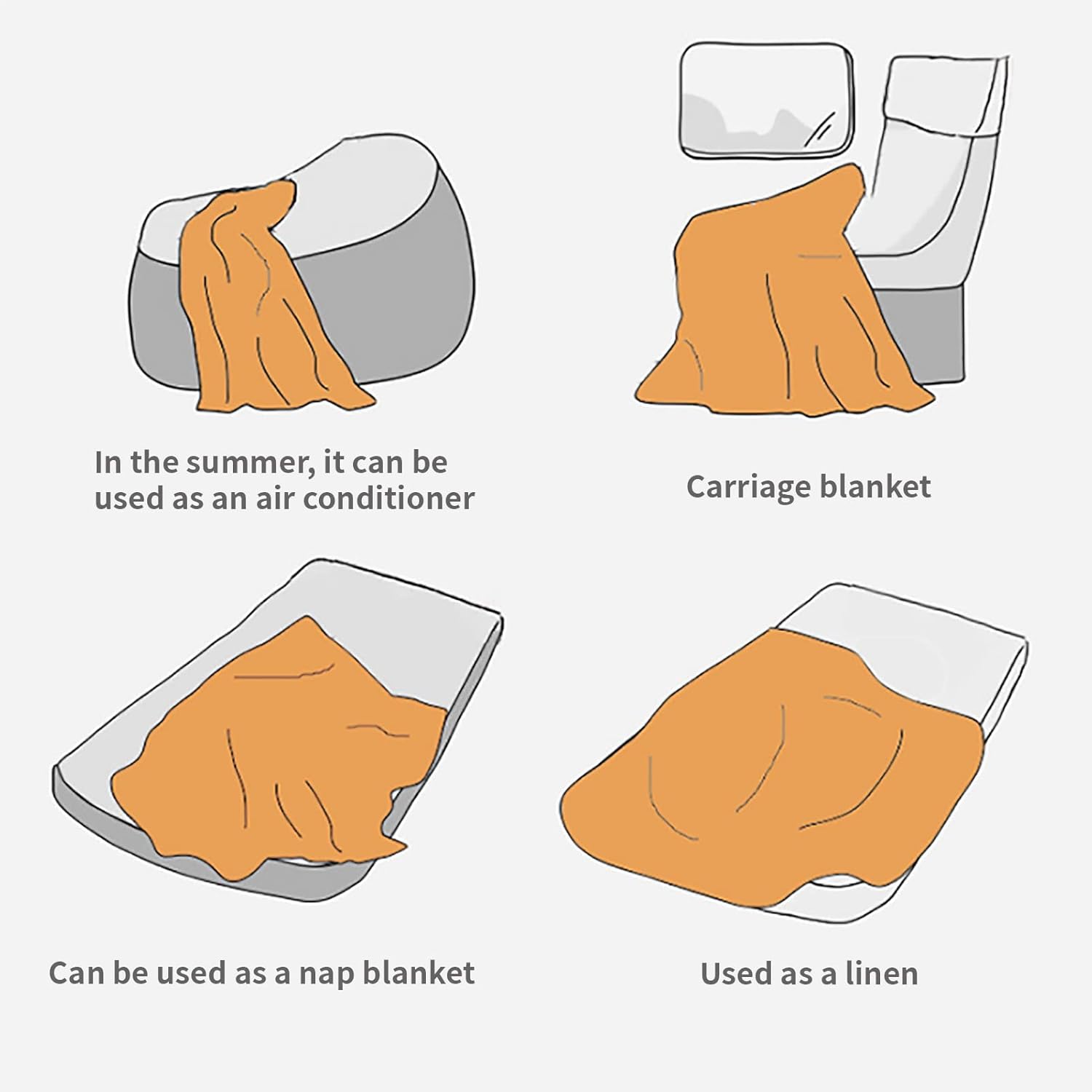 Super Soft Fleece Bed Blankets - Double-Sided, Lightweight and Warm Decorative Throw for Couch or Bed - Luxurious All Season Cozy Blanket - Image 5