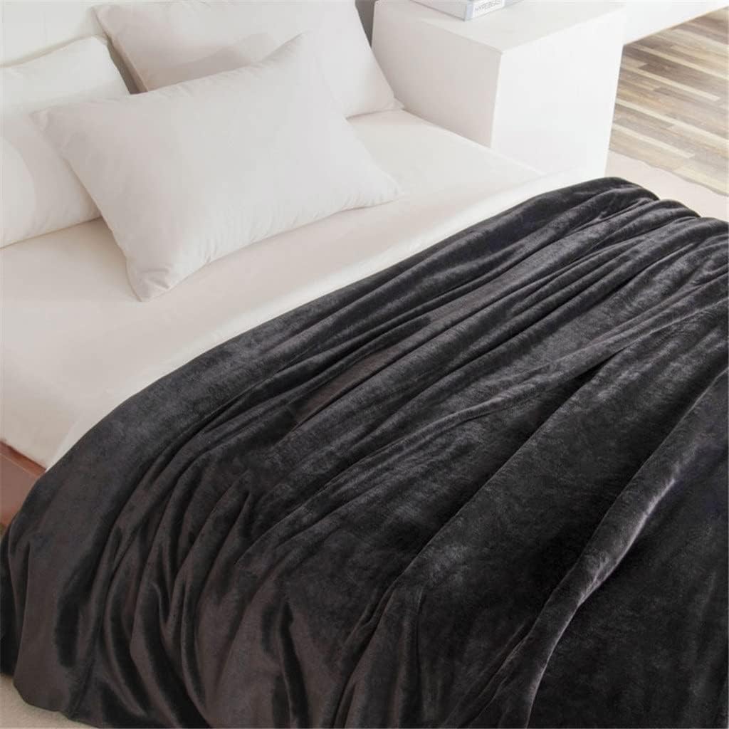 TEOYETTSF Autumn and Winter Warm and Thickened Flannel Throwing Blanket Solid Color Skin-Friendly Adult Home Textile 150x200cm - Image 5