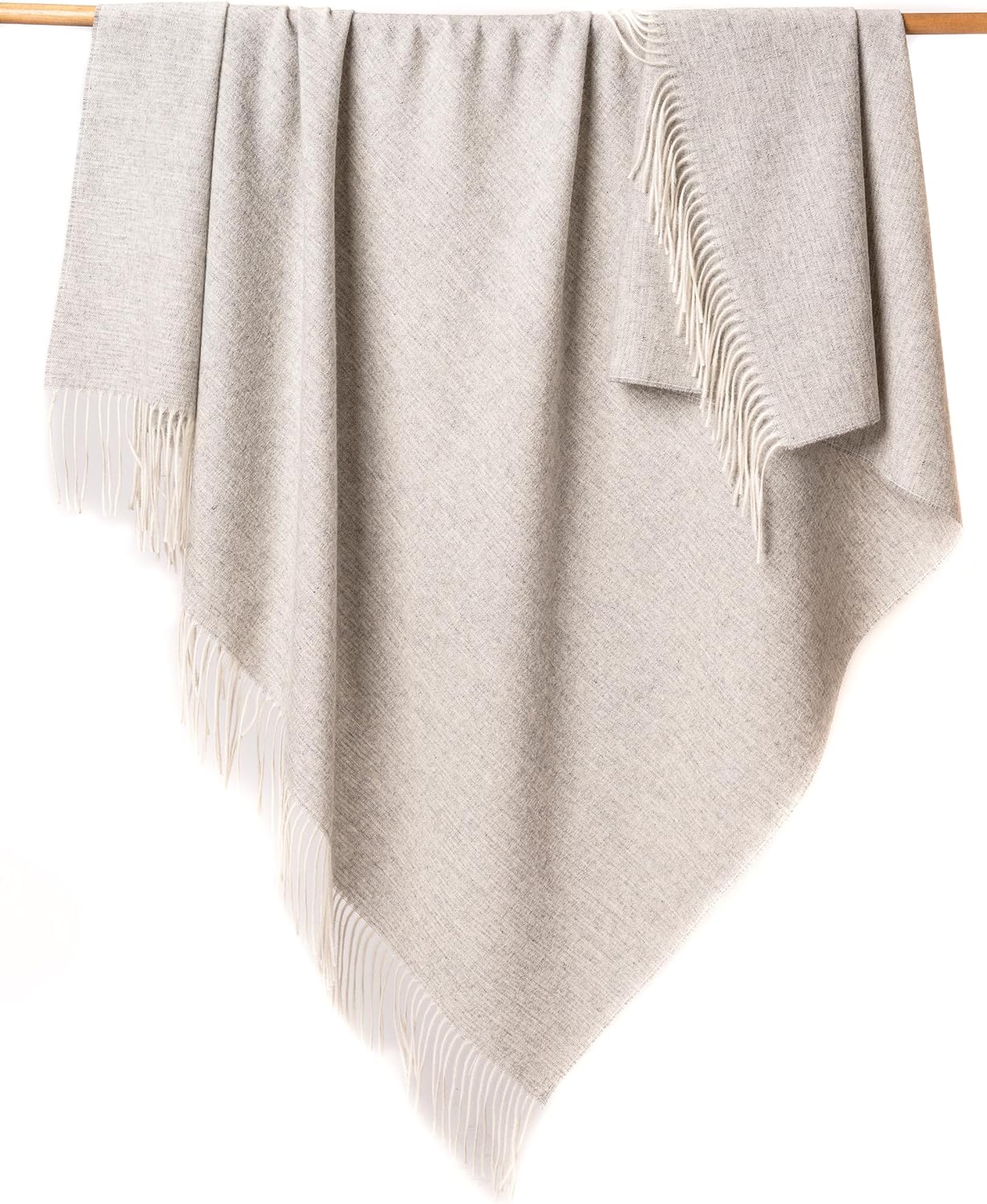 thread + butter Alpaca Wool Throw Blanket Ivory Basketweave i##e##s: Luxury ^^ Sustainably Made ^^ Eco Friendly :i##e##s - Image 10