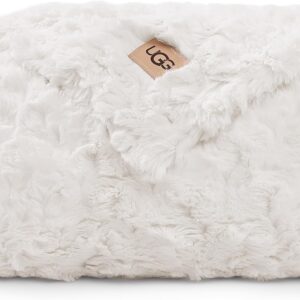 UGG Adalee Double-Sided Hypoallergenic Machine Washable Throw Blanket i##e##s: Faux Fur ^^ Luxury ^^ Lightweight ^^ Cozy ^^ Soft ^^ Throw for Couch Bed or Chair ^^ Fluffy ^^ Blanket ^^ Home Decor ^^ 50-inch x 70-inch :i##e##s