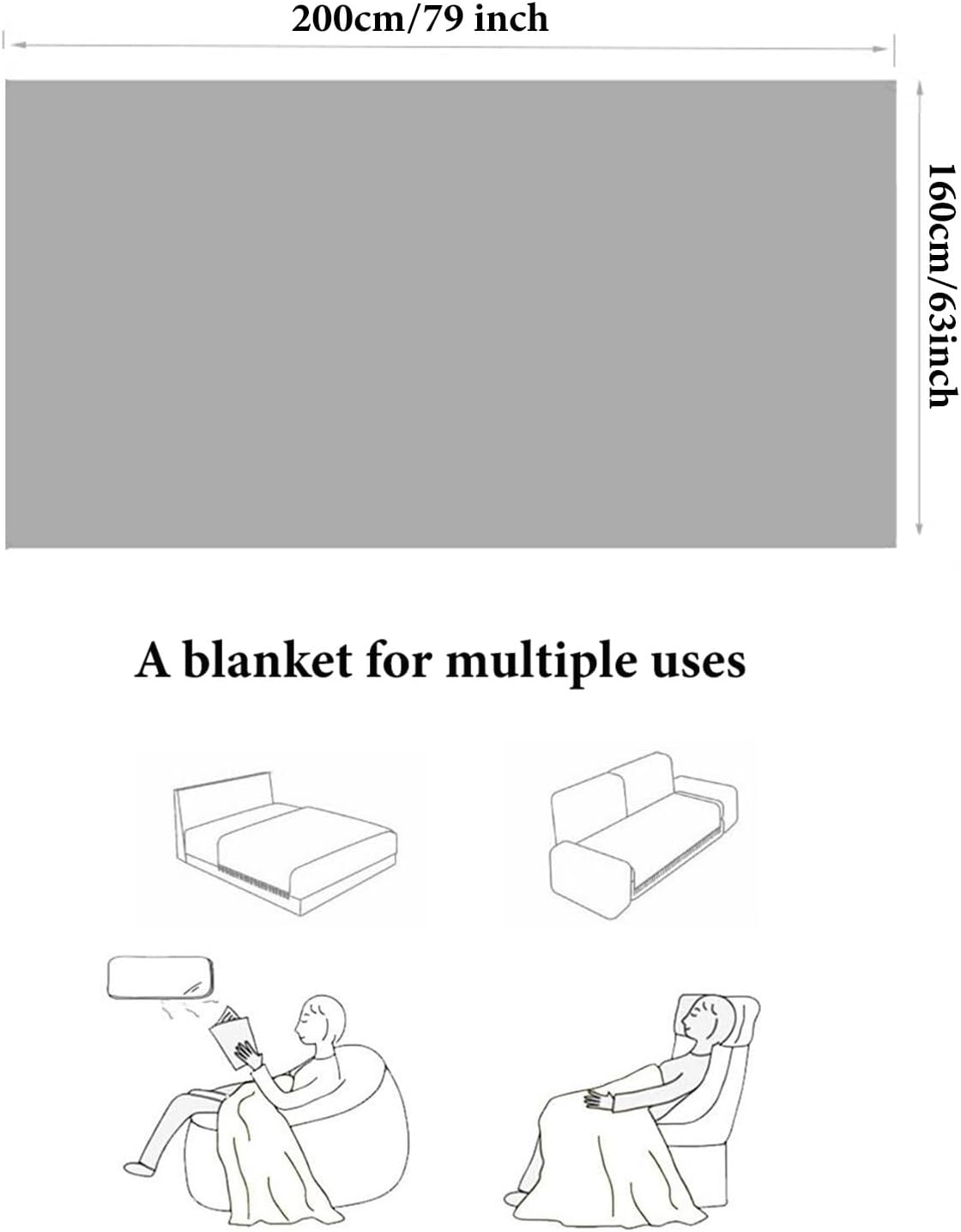 Warm Cozy White Throw Blanket for Couch Bed Sofa - Thick Plush Fuzzy Soft Reversible Fleece Blanket Throw - Elegant Living Room Bedroom Decor - All Seasons Snuggle Blanket - Image 3