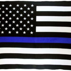 Wholesale (12) USA Thin Blue Line 50x60 Polar Fleece Blanket Throw Plush